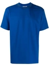 Acne Studios Ribbed Neck T-shirt In 135-indigo Blue
