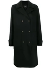 Theory Military Mid Coat In Black