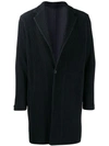 Issey Miyake Plissé Coat In Blue