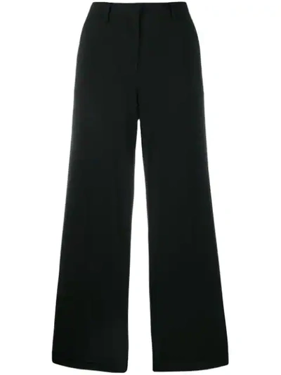 Max Mara Cropped Vertigo Trousers In Black