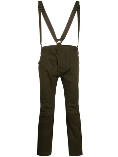 Dsquared2 Brace-strap Trousers In Green
