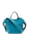 Acne Studios Musubi Mini S Shoulder Bag In Aao-mineral Blue