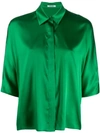 Styland Buttoned-up Blouse In Green