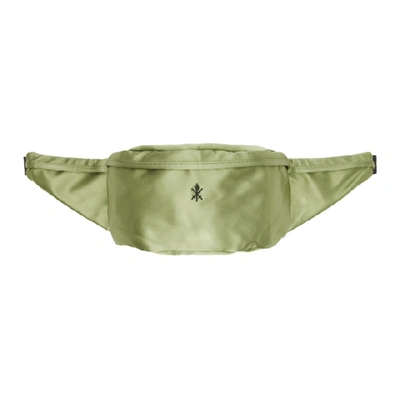 Opening Ceremony Green Satin Classic Fanny Pack In 3001 Armygr