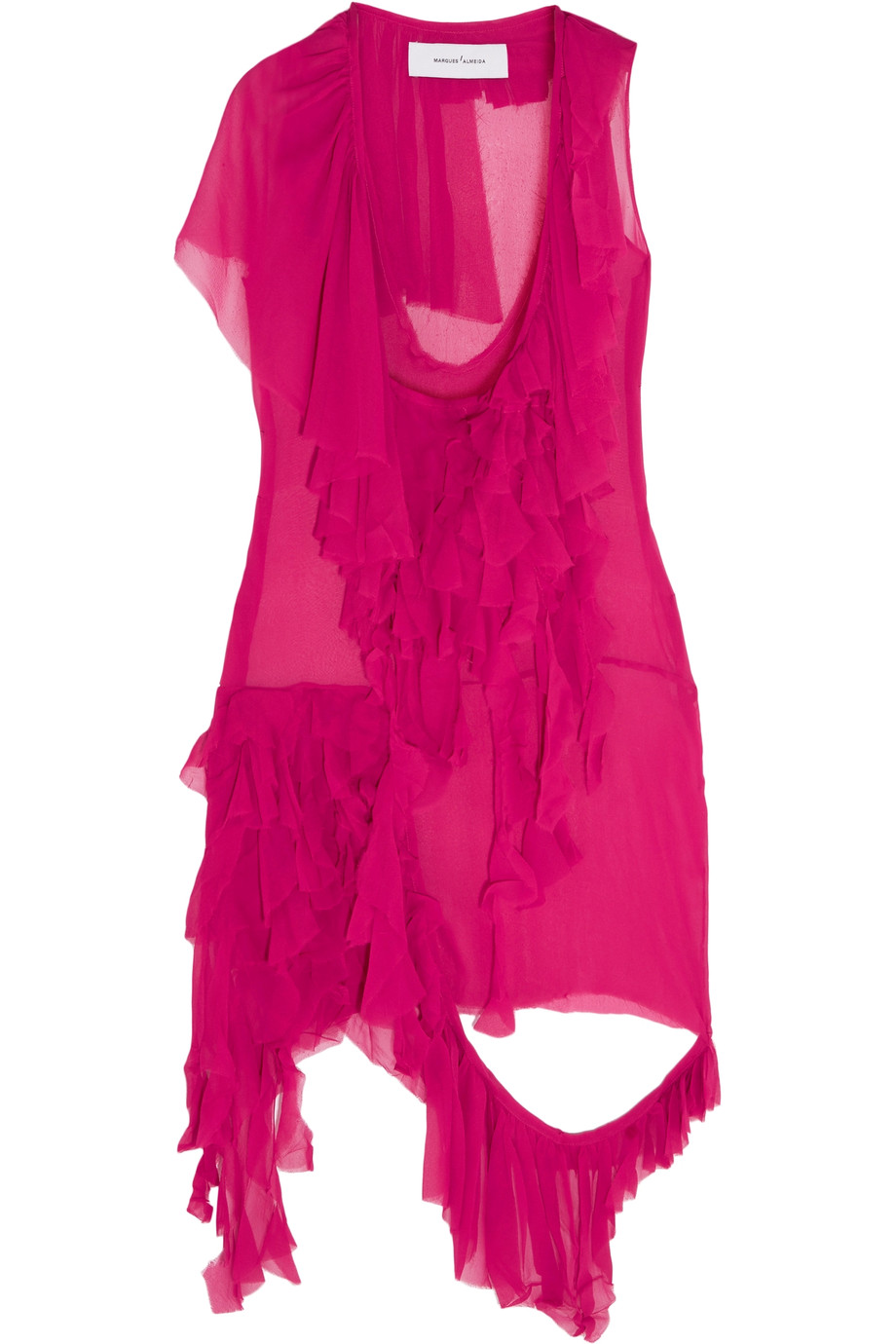 Marques' Almeida Ruffled Silk-chiffon Dress | ModeSens