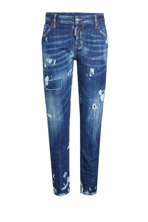 Dsquared2 Distressed Jeans In Blau | ModeSens