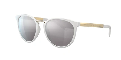 Versace Phantos 54mm Round Sunglasses In Silver