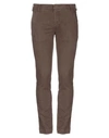 Entre Amis Casual Pants In Brown