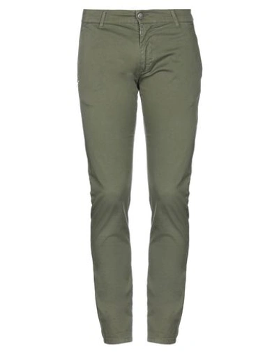 Grey Daniele Alessandrini Pants In Military Green