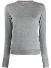 Nuur Sweater L/s Crew Neck Cashmere In Grey