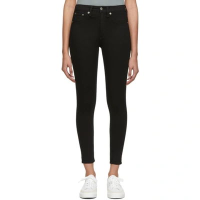 Rag & Bone Rag And Bone Black High-rise Ankle Skinny Jeans