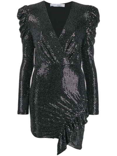 Iro 80s Glitter Cocktail Dress - Black