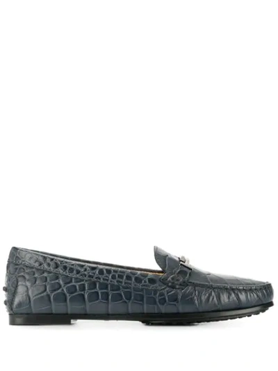 Tod's Gommino Driving Shoes In Blue
