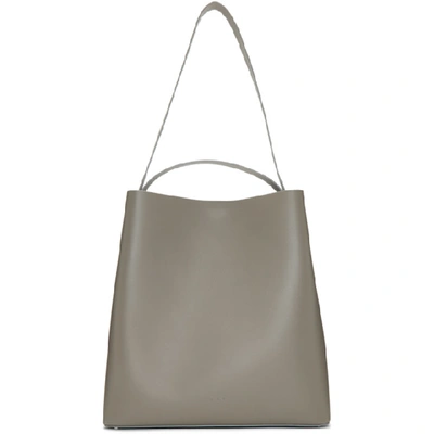 Aesther Ekme Grey Sac Square Tote In 128 Fallenr