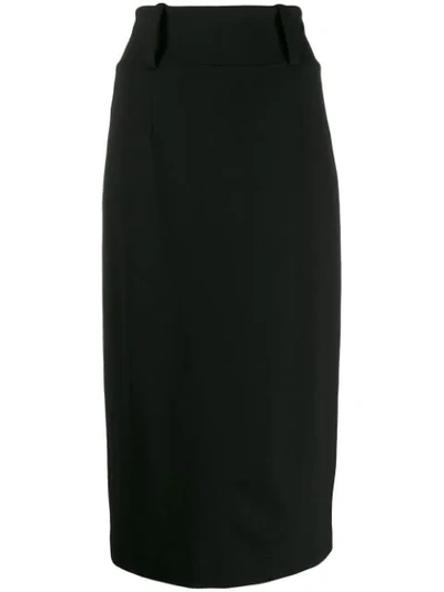 Erika Cavallini Pencil Skirt In Black