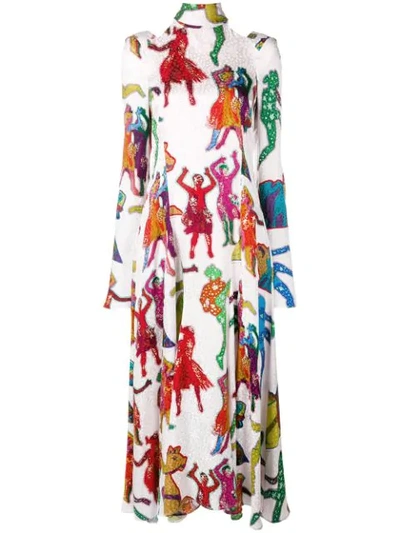 Stella Mccartney All Together Now Lucy In The Sky With Diamonds Dress In Pink