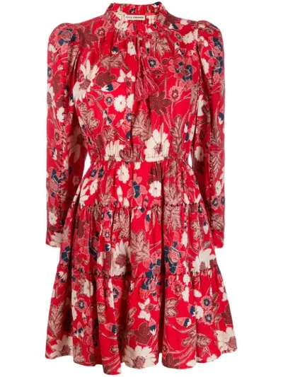 Ulla Johnson Floral Day Dress - Red