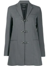 Rokh Duffle Single Breasted Jacket In Grey