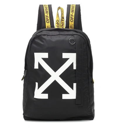 Off-white Arrow Easy Nylon Backpack In Black