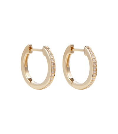 Sydney Evan Huggie 14kt Gold And Diamond Earrings