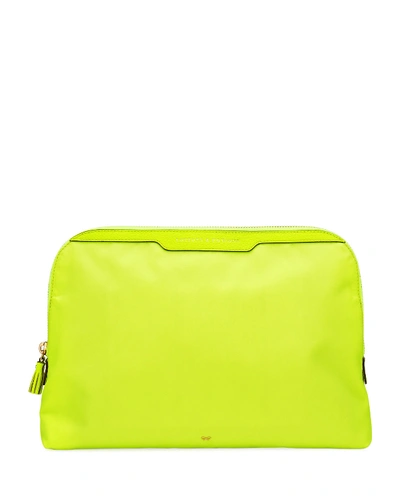 Anya Hindmarch Lotions & Potions Cosmetics Bag, Neon Yellow