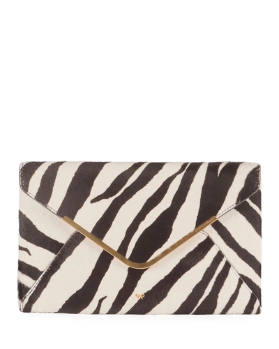 Anya Hindmarch Postbox Zebra Envelope Clutch Bag