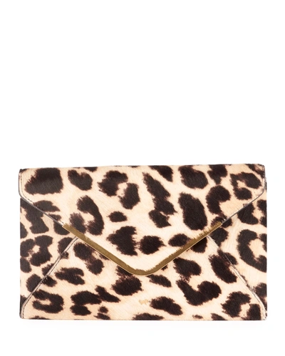 Anya Hindmarch Postbox Leopard Envelope Clutch Bag