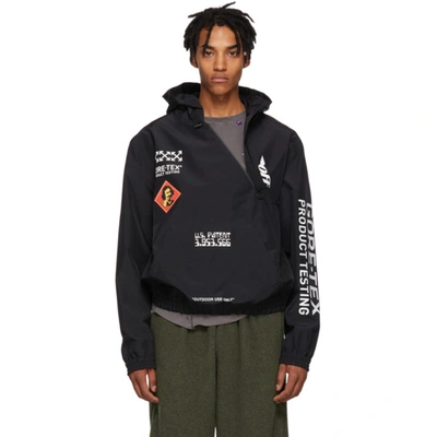 Off-white Off White Goretex Hoodie In Black