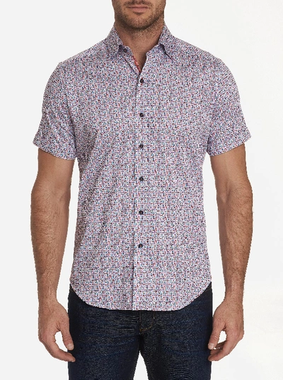 Robert Graham Nelson Short-sleeve Geometric-print Classic Fit Shirt In Multi