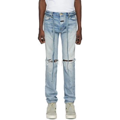 Fear Of God Blue Relaxed Fit Jeans