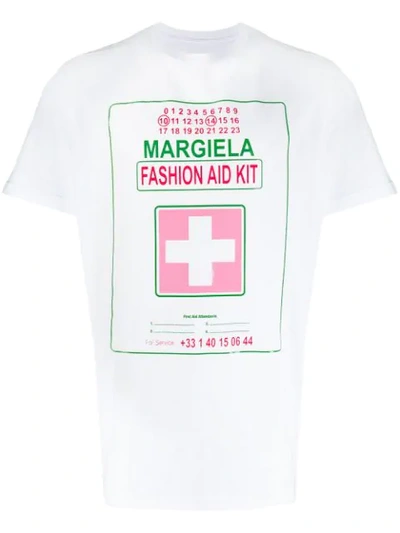 Maison Margiela Cotton Fashion Aid Kit T-shirt In White