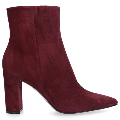 Gianvito Rossi Ankle Boots Red Piper 85