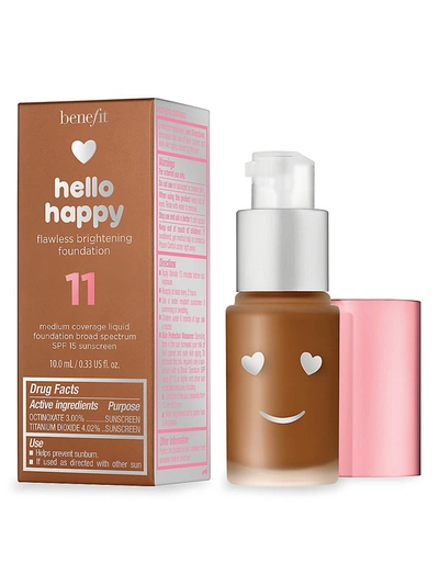 Benefit Cosmetics Benefit Hello Happy Flawless Brightening Foundation Spf 15, 1 oz In 11 Dark Neutral