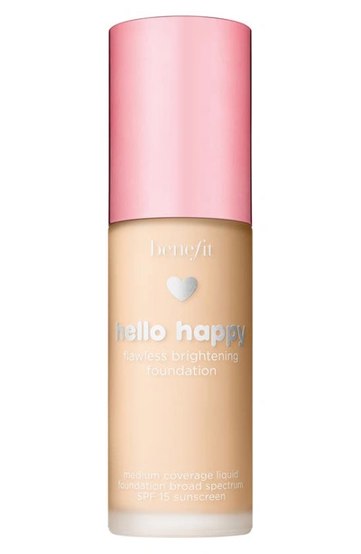 Benefit Cosmetics Benefit Hello Happy Flawless Brightening Foundation Spf 15, 1 oz In Shade 01 Fair - Cool