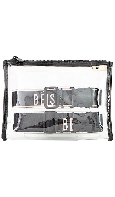 Beis The Luggage Straps Set In Black