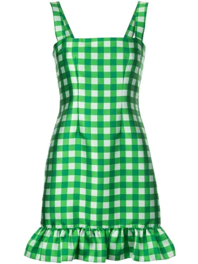 Cynthia Rowley Stella Mini Dress In Green