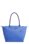 Longchamp Le Pliage Club Large Nylon Shoulder Tote Bag In Myotosis