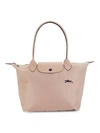 Longchamp Le Pliage Club Large Nylon Shoulder Tote Bag In Hawthorne/silver