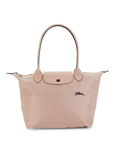 Longchamp Le Pliage Club Large Nylon Shoulder Tote Bag In Hawthorne/silver