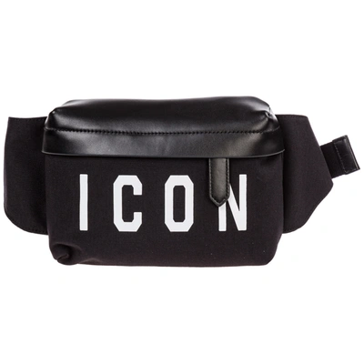 Dsquared2 Men's Belt Bum Bag Hip Pouch  Icon In Black