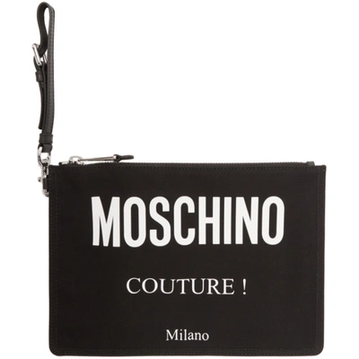 Moschino Bana Banana Document Holder In Black