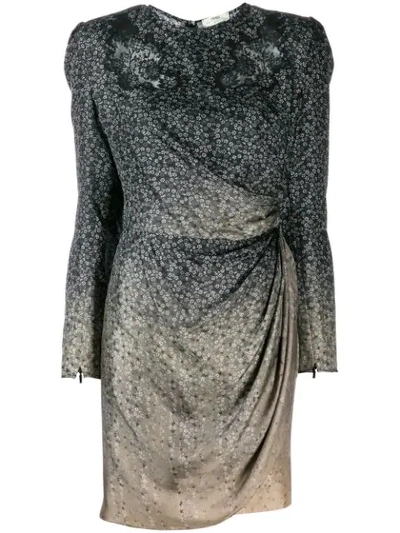 fendi silver dress Fendi Vintage Padded Silver Nylon Midi Dress For Sale at 1stDibs