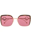 Fendi Square-frame Sunglasses In Pink