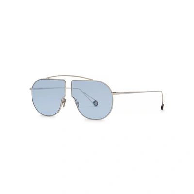 Ahlem Petit Pon Round-frame Sunglasses In Blue