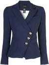 Smythe Navy Stretch-cady Blazer