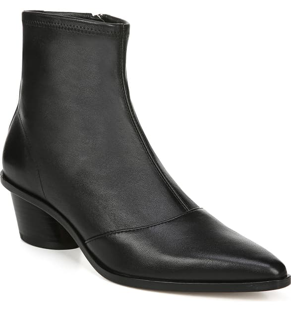 Via Spiga Women's Odette Pointed-toe Leather Booties In Black | ModeSens