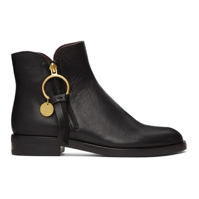 See By Chloé See By Chloe Black Zip Ankle Boots