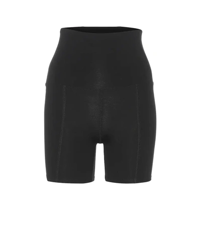 Live The Process Geometric High-rise Stretch-jersey Cycling Shorts In Black