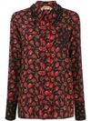 N°21 Black Printed Silk Shirt