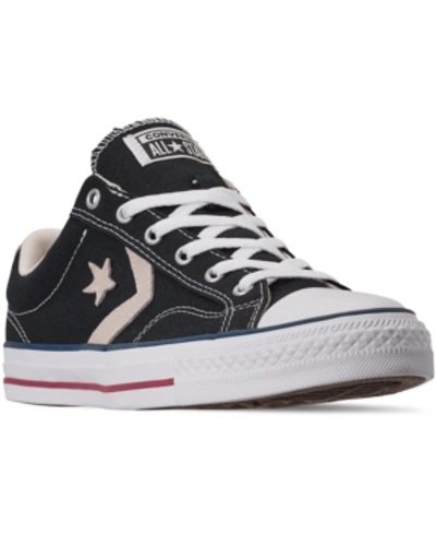 Converse Men's Star Player Low Top Casual Sneakers From Finish Line In Black /milk | ModeSens